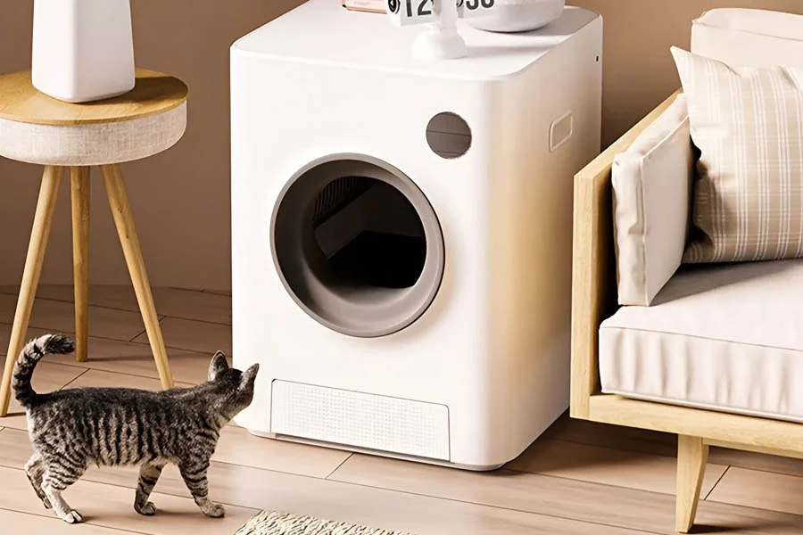 self cleaning litter box for large cats