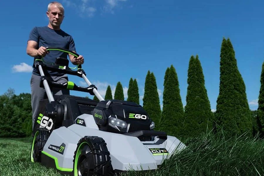 best battery operated push mower